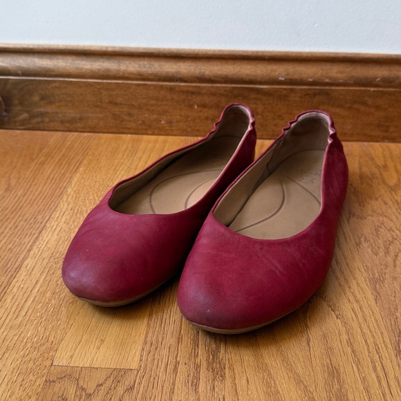 Dansko Mollie Leather Ballerina Flats Garnet Red EU 42 US 11.5-12 - Picture 3 of 10